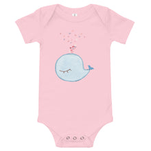 Load image into Gallery viewer, Baby Whale Love Bodysuit