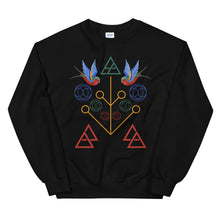 Load image into Gallery viewer, Geometric Swallow Unisex Sweatshirt