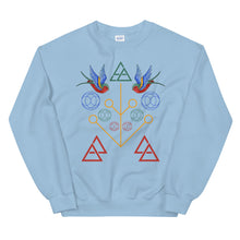 Load image into Gallery viewer, Geometric Swallow Unisex Sweatshirt