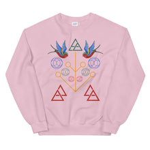 Load image into Gallery viewer, Geometric Swallow Unisex Sweatshirt