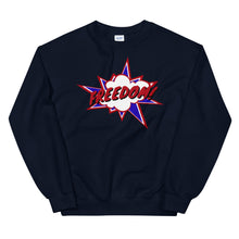Load image into Gallery viewer, Freedom! Onomatopoeia Unisex Sweatshirt
