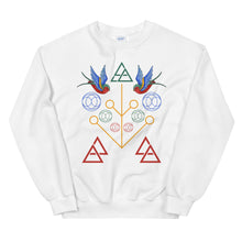 Load image into Gallery viewer, Geometric Swallow Unisex Sweatshirt