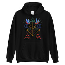 Load image into Gallery viewer, Geometric Swallow Unisex Hoodie