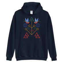 Load image into Gallery viewer, Geometric Swallow Unisex Hoodie