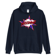 Load image into Gallery viewer, Freedom! Onomatopoeia Unisex Hoodie
