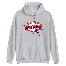 Load image into Gallery viewer, Freedom! Onomatopoeia Unisex Hoodie