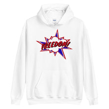 Load image into Gallery viewer, Freedom! Onomatopoeia Unisex Hoodie