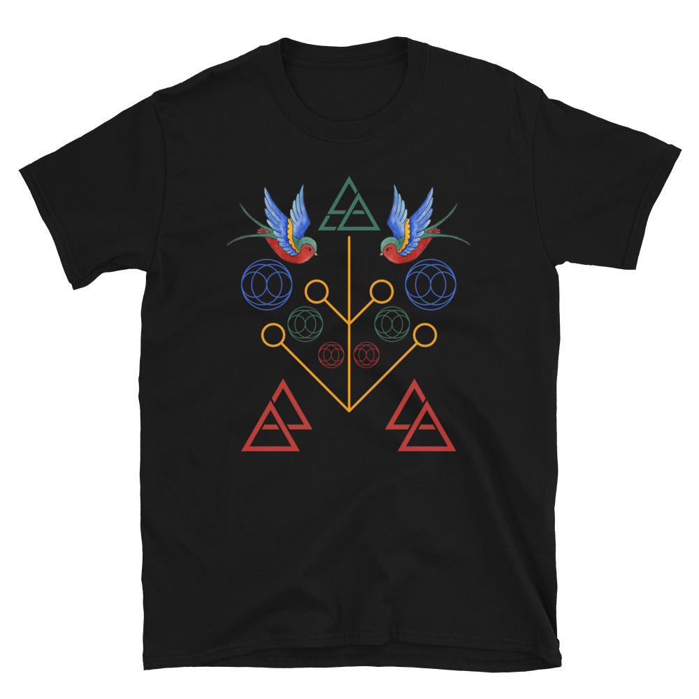 Geometric Swallow Unisex Tee