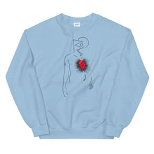 Load image into Gallery viewer, Watered Heart Unisex Sweatshirt
