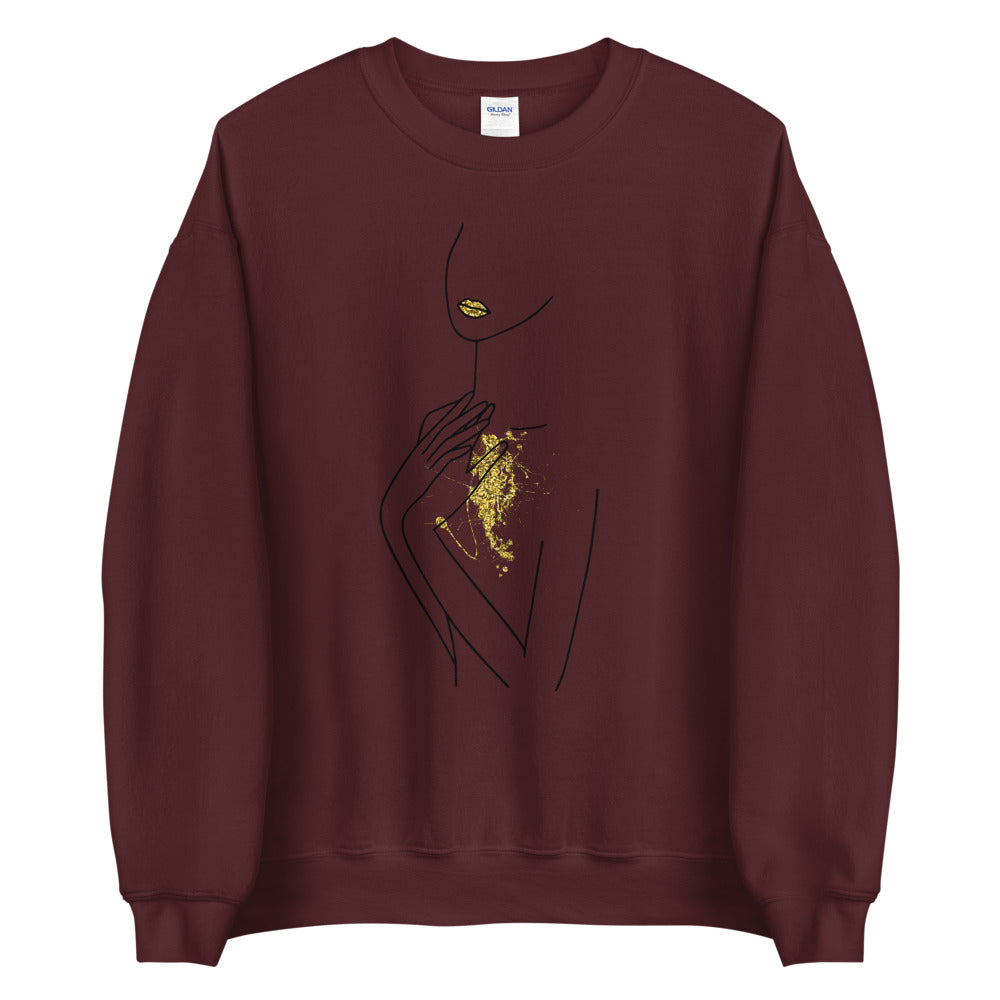 Golden Heart Unisex Sweatshirt