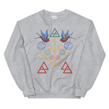 Load image into Gallery viewer, Geometric Swallow Unisex Sweatshirt
