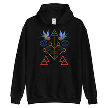 Load image into Gallery viewer, Geometric Swallow Unisex Hoodie
