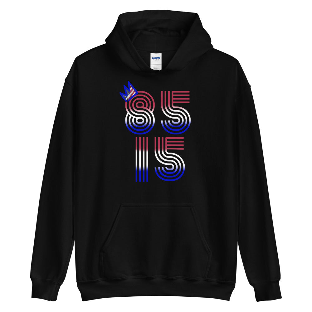 85/15 Red, White & Blue Unisex Hoodie