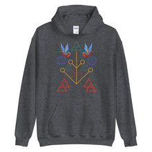 Load image into Gallery viewer, Geometric Swallow Unisex Hoodie
