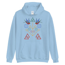 Load image into Gallery viewer, Geometric Swallow Unisex Hoodie
