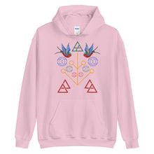 Load image into Gallery viewer, Geometric Swallow Unisex Hoodie
