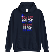 Load image into Gallery viewer, 85/15 Red, White &amp; Blue Unisex Hoodie
